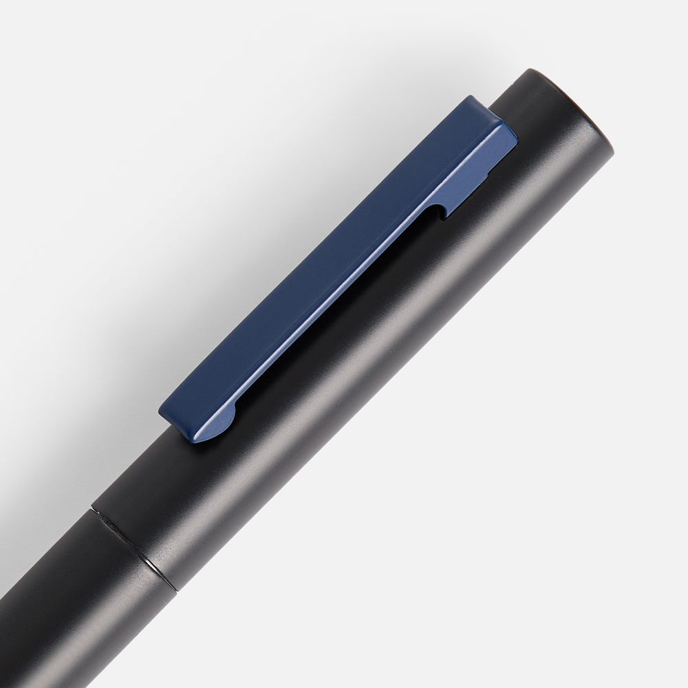 Ручка шариковая Inkolor, черная с темно-синим