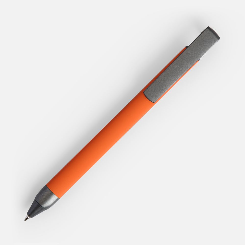 Ручка шариковая Standic с подставкой для телефона, оранжевая