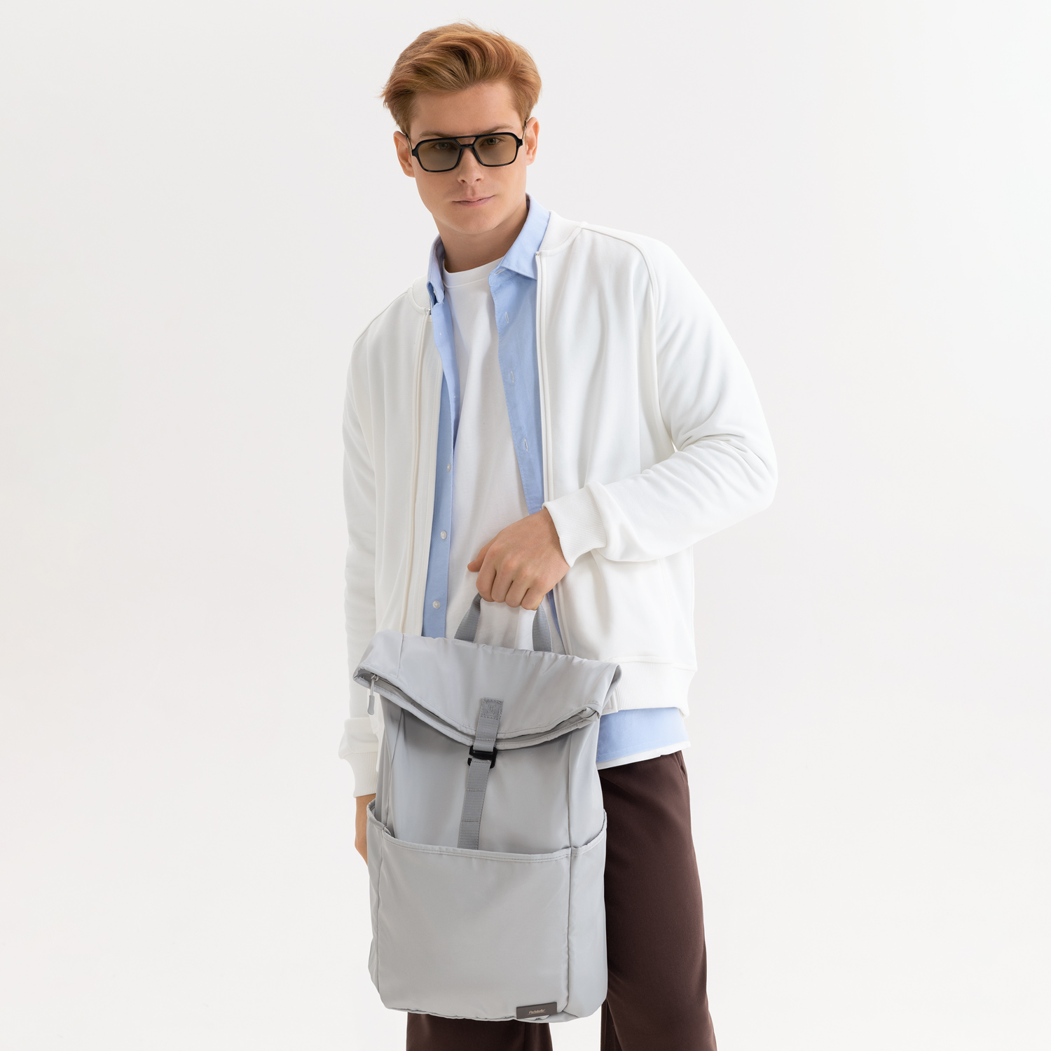 Рюкзак Бостон (Boston), светло-серый