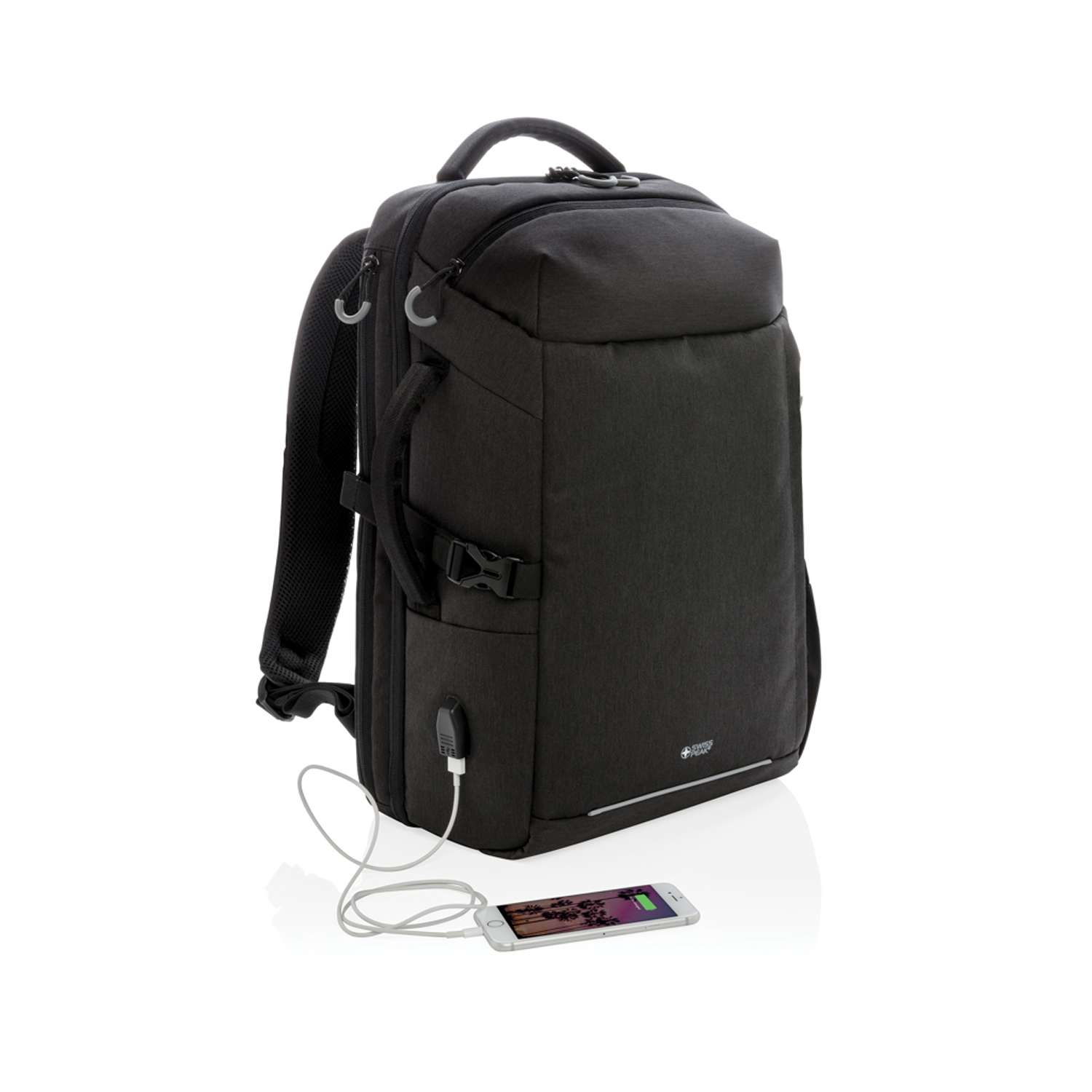 Рюкзак для путешествий Swiss Peak XXL из rPET AWARE™, 17’’