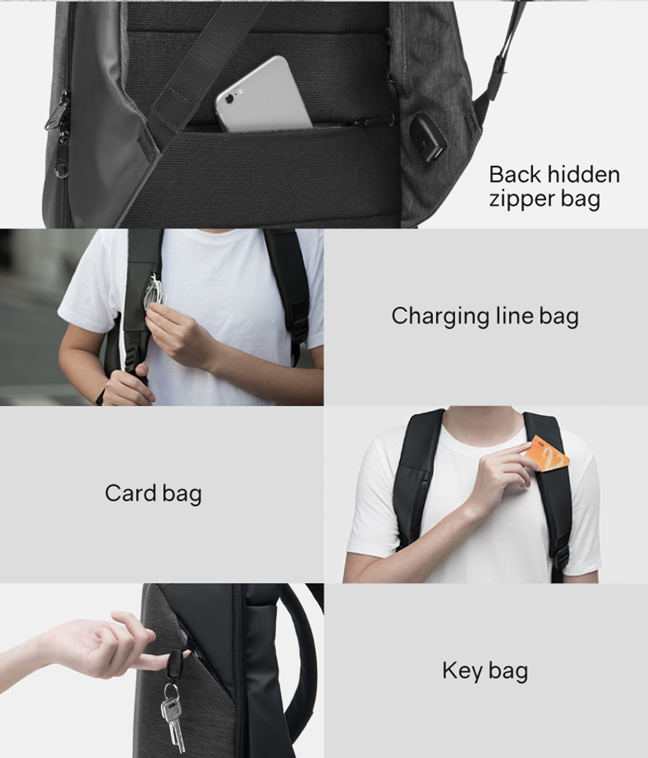 Рюкзак KORIN ClickPack 46х34х16 см, черный