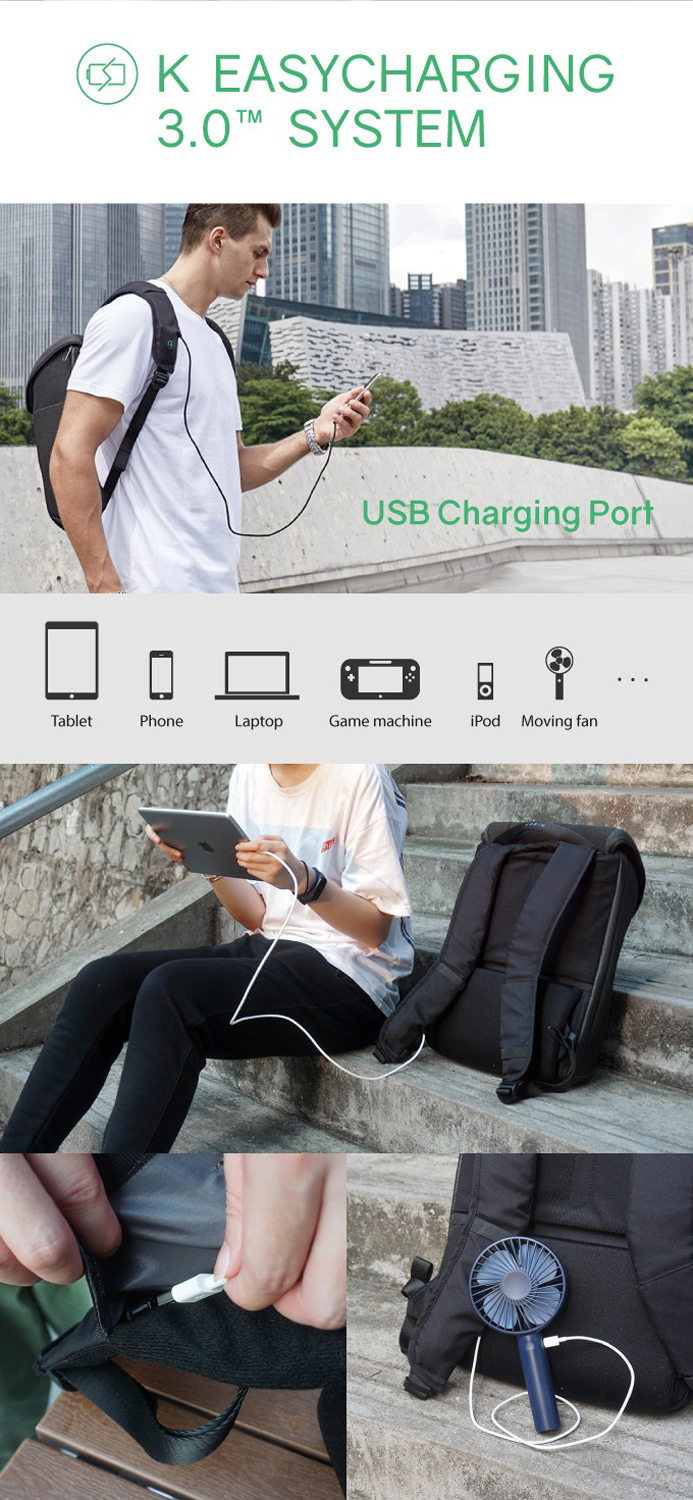 Рюкзак KORIN ClickPack X 45х32х15,5 см, с клапаном, черный