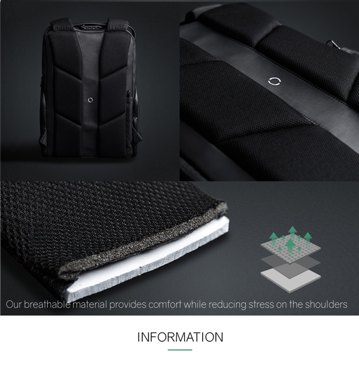 Рюкзак KORIN FlexPack Pro 47х34х18 см, черный