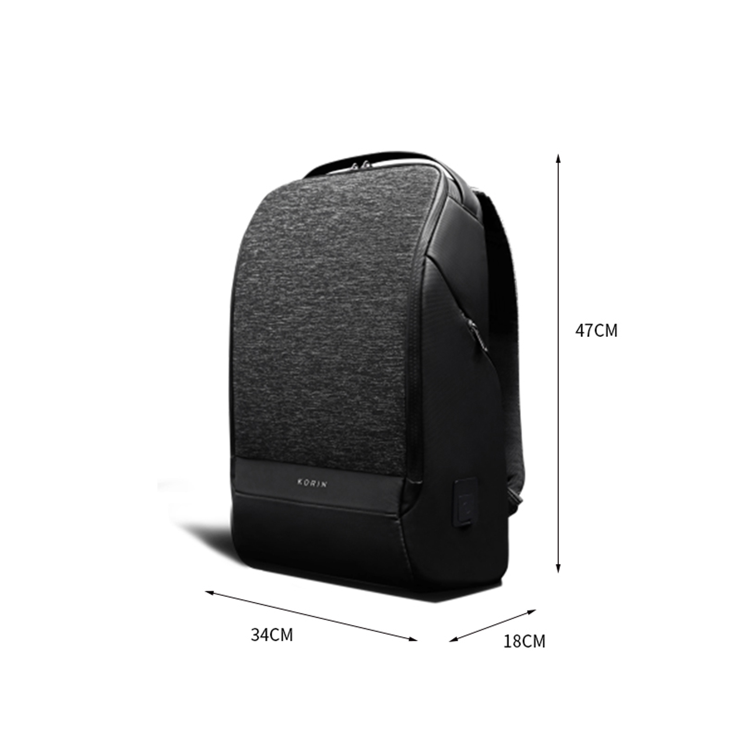 Рюкзак KORIN FlexPack Pro 47х34х18 см, черный