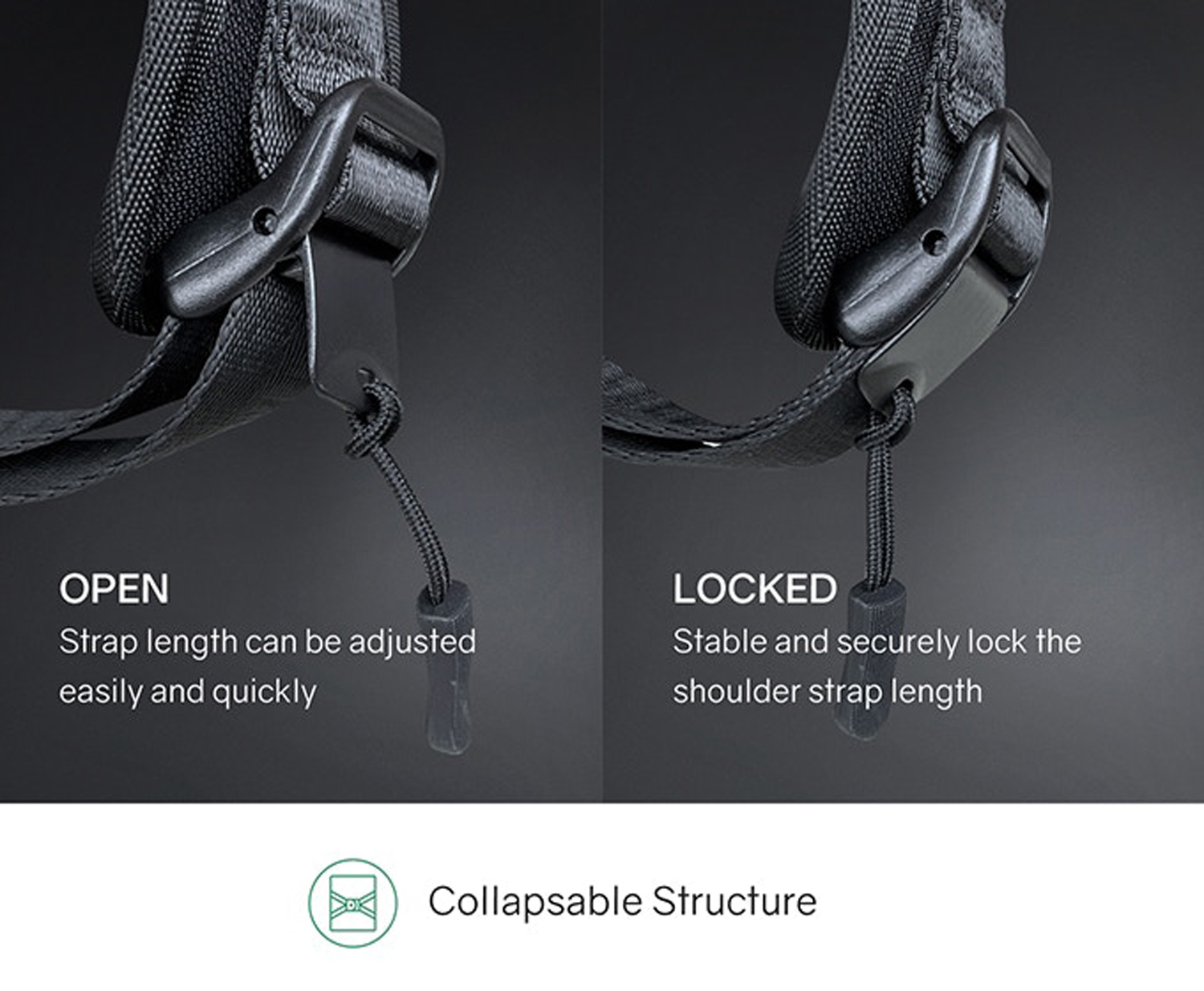 Рюкзак KORIN FlipPack 47х30х17 см, зеленый/черный