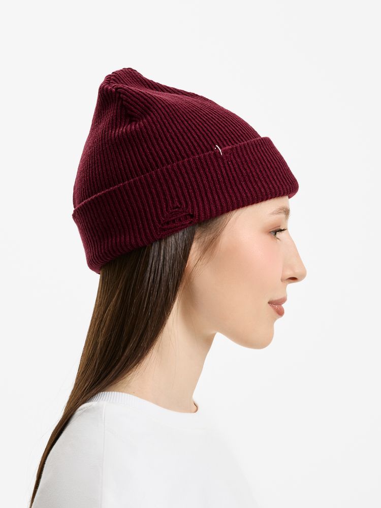 Шапка Ribelle, темно-красная (винная)