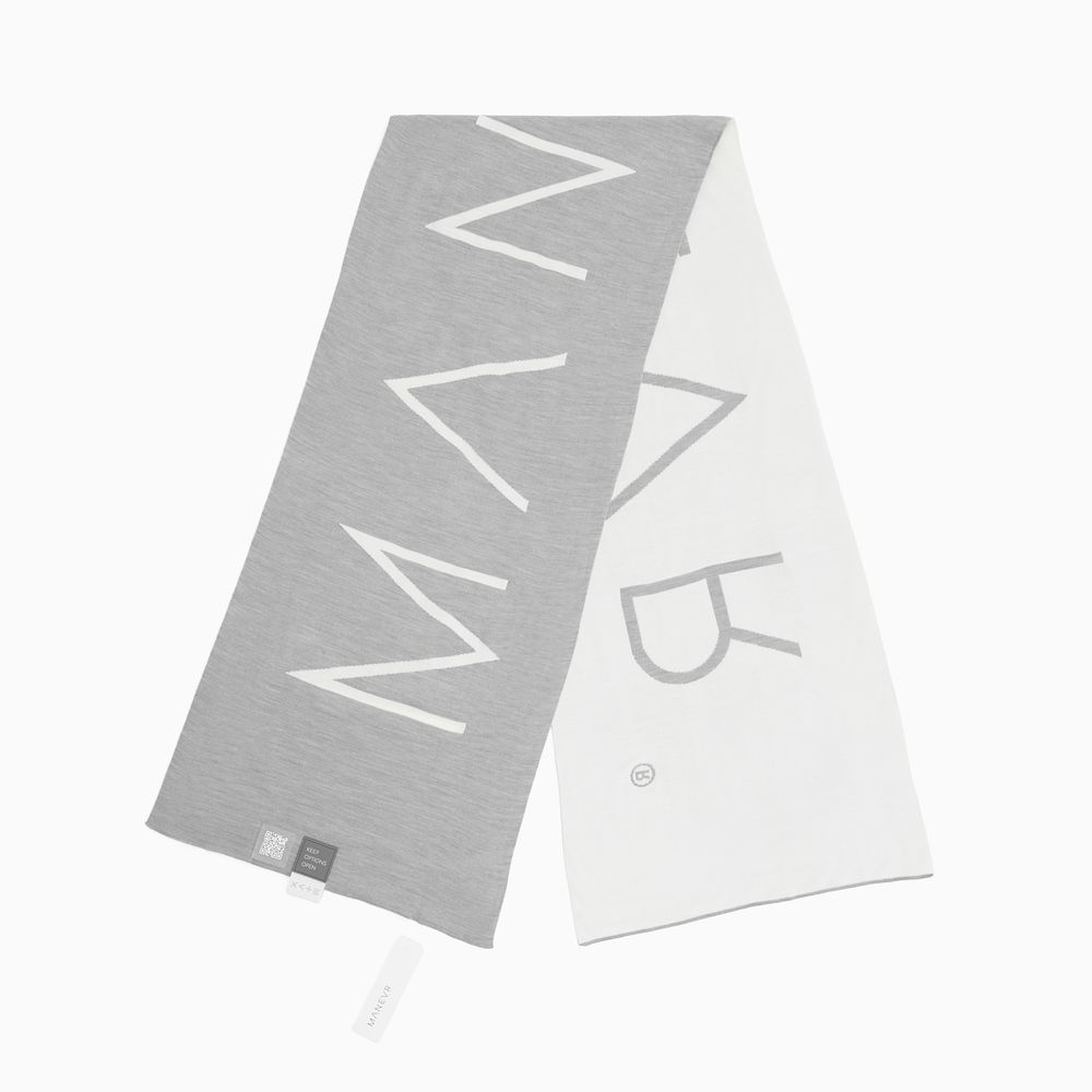 Шарф Bereg, молочный с серым