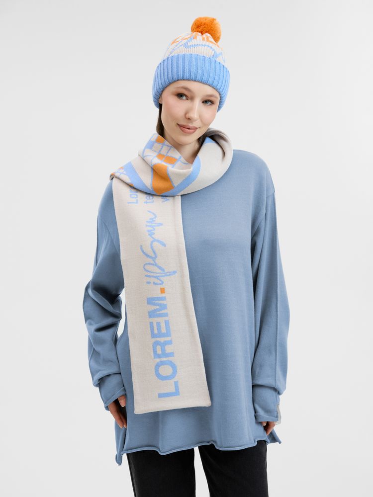 Шарф Joyful на заказ, XL, полушерсть