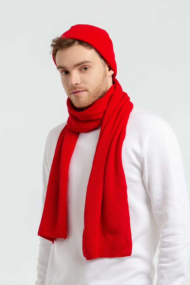 Шарф Life Explorer, ярко-красный