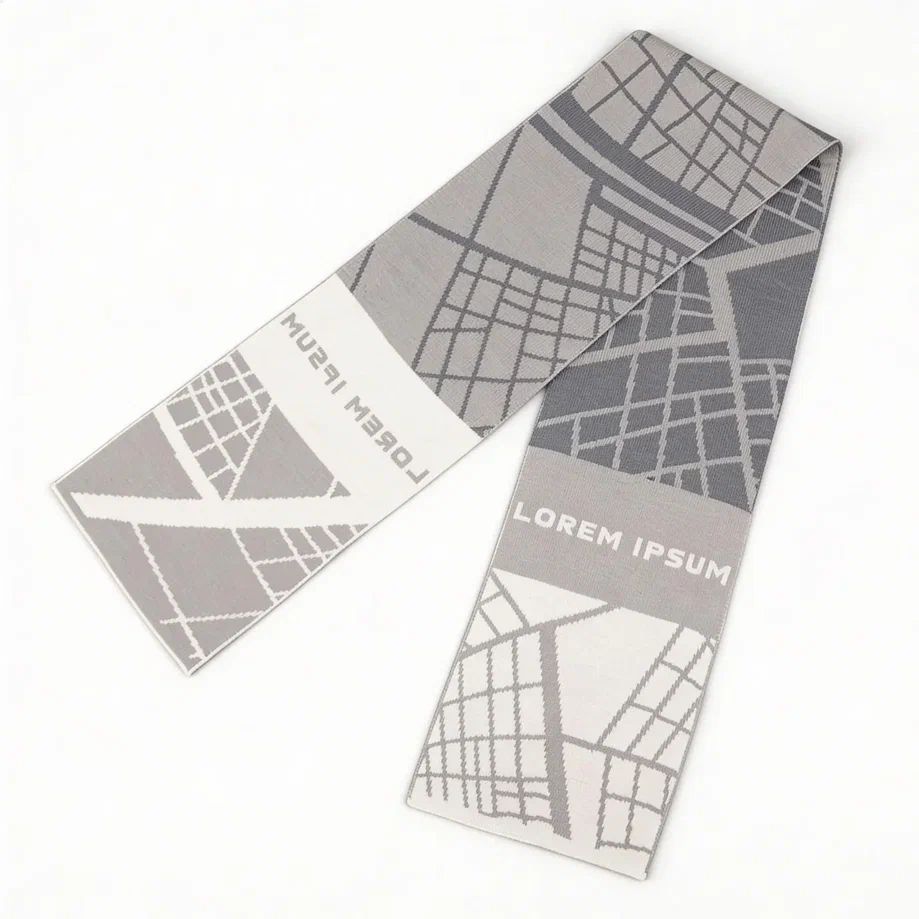 Шарф на заказ Tricksy Light, M, полушерсть