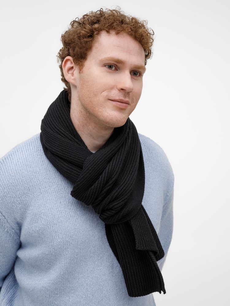 Шарф Nobilis Mono, черный