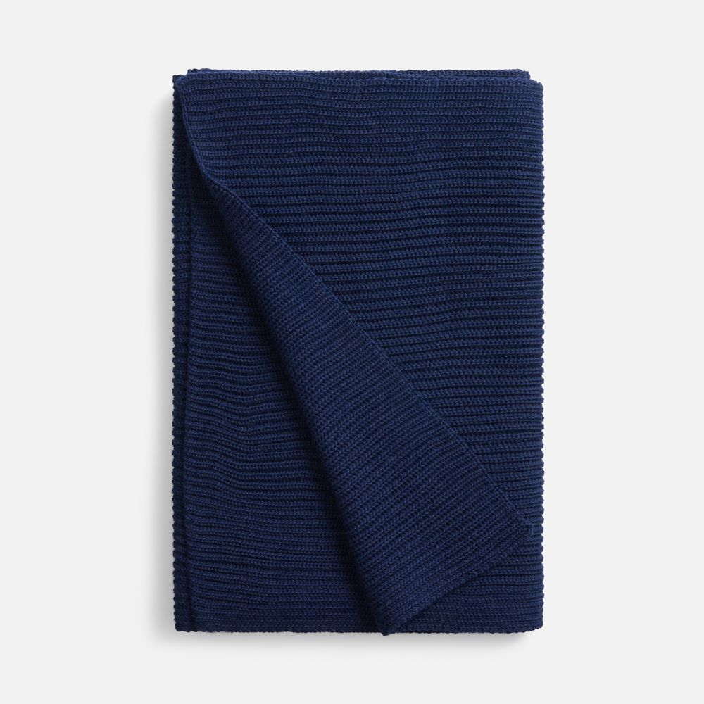 Шарф Nobilis Mono, темно-синий