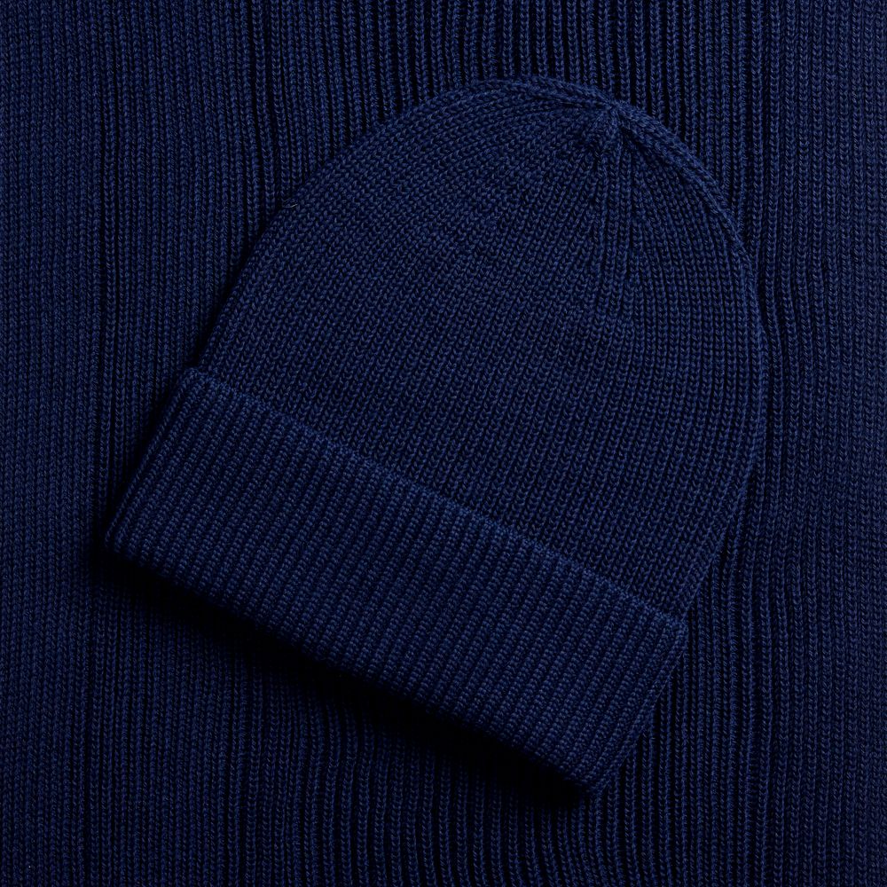 Шарф Nobilis Mono, темно-синий