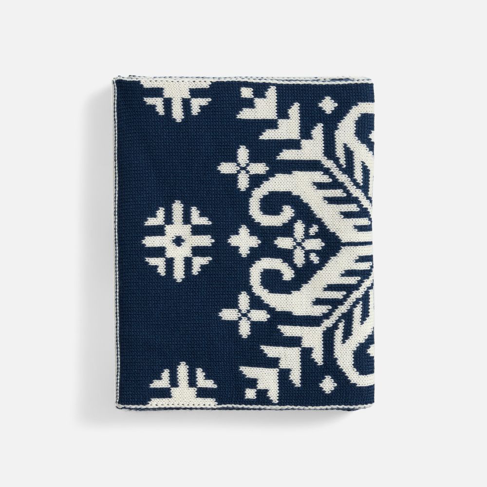 Шарф Wintertude M, синий с белым