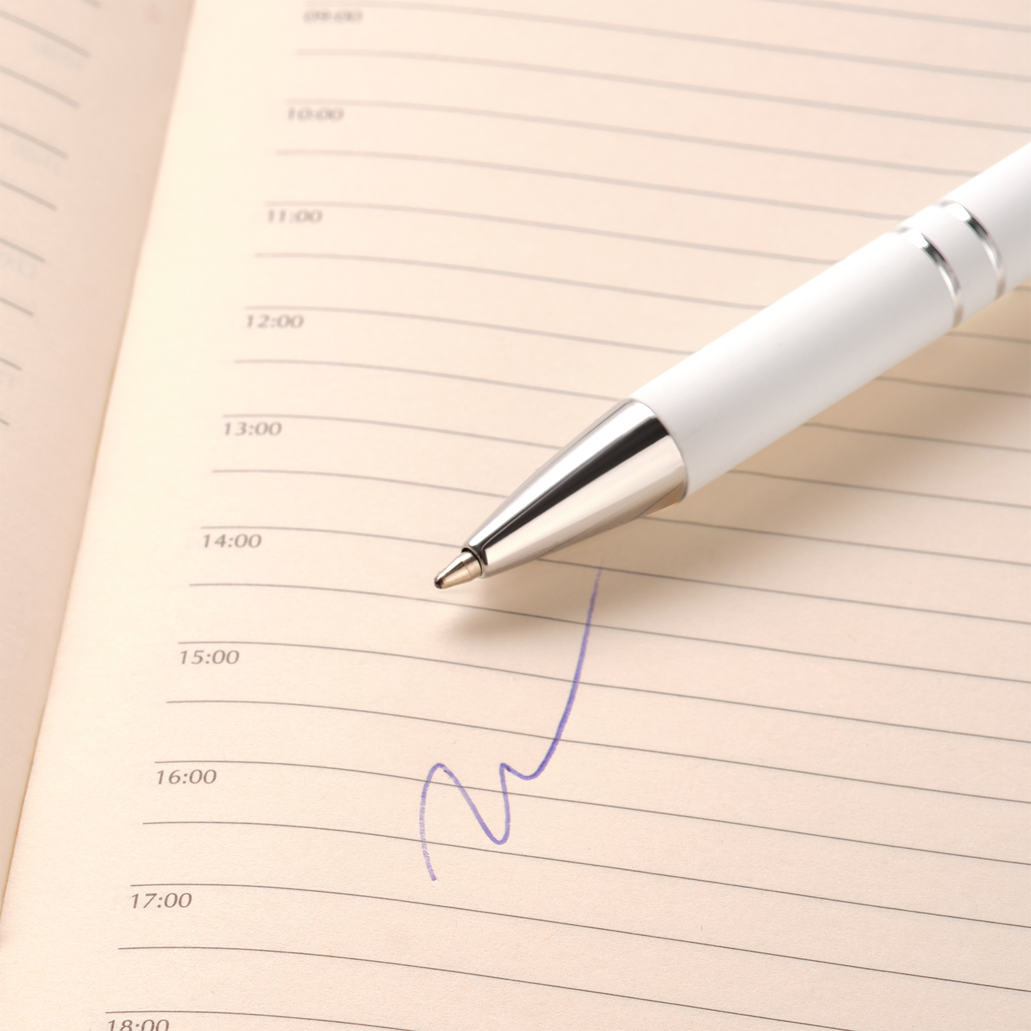 Шариковая ручка Альфа (Alpha), белая