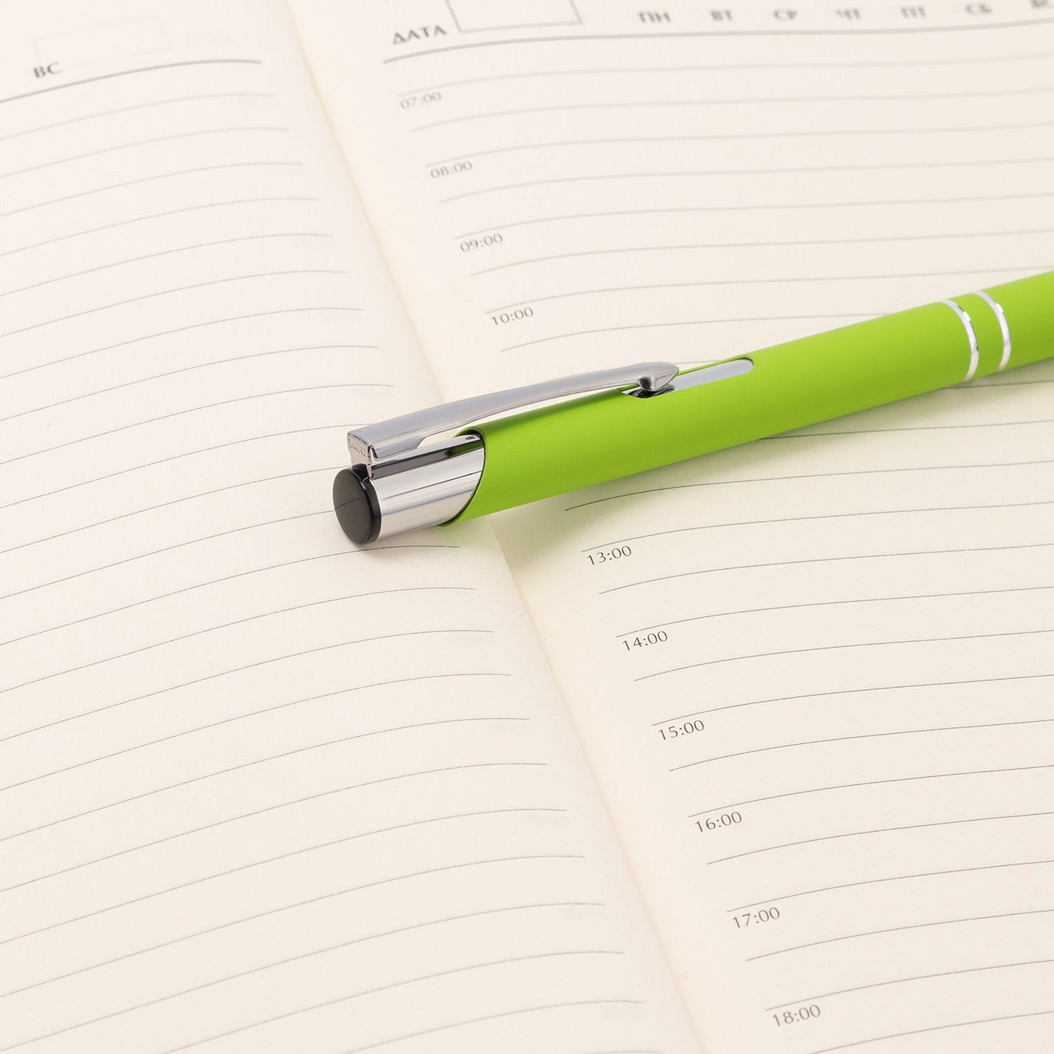 Шариковая ручка Альфа (Alpha), салатовая