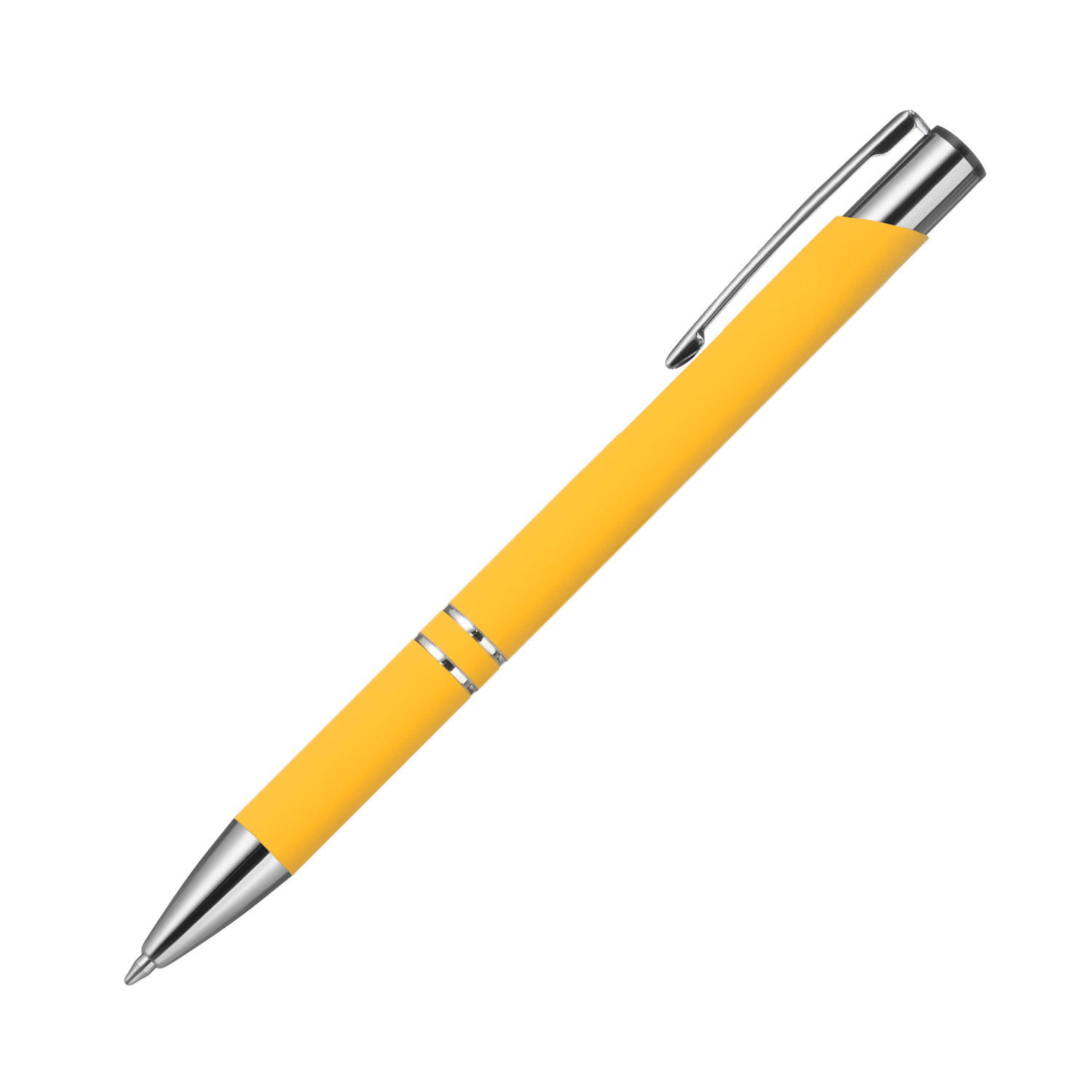 Шариковая ручка Альфа (Alpha), желтая