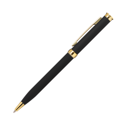 Шариковая ручка Бенуа (Benua), черная/позолота