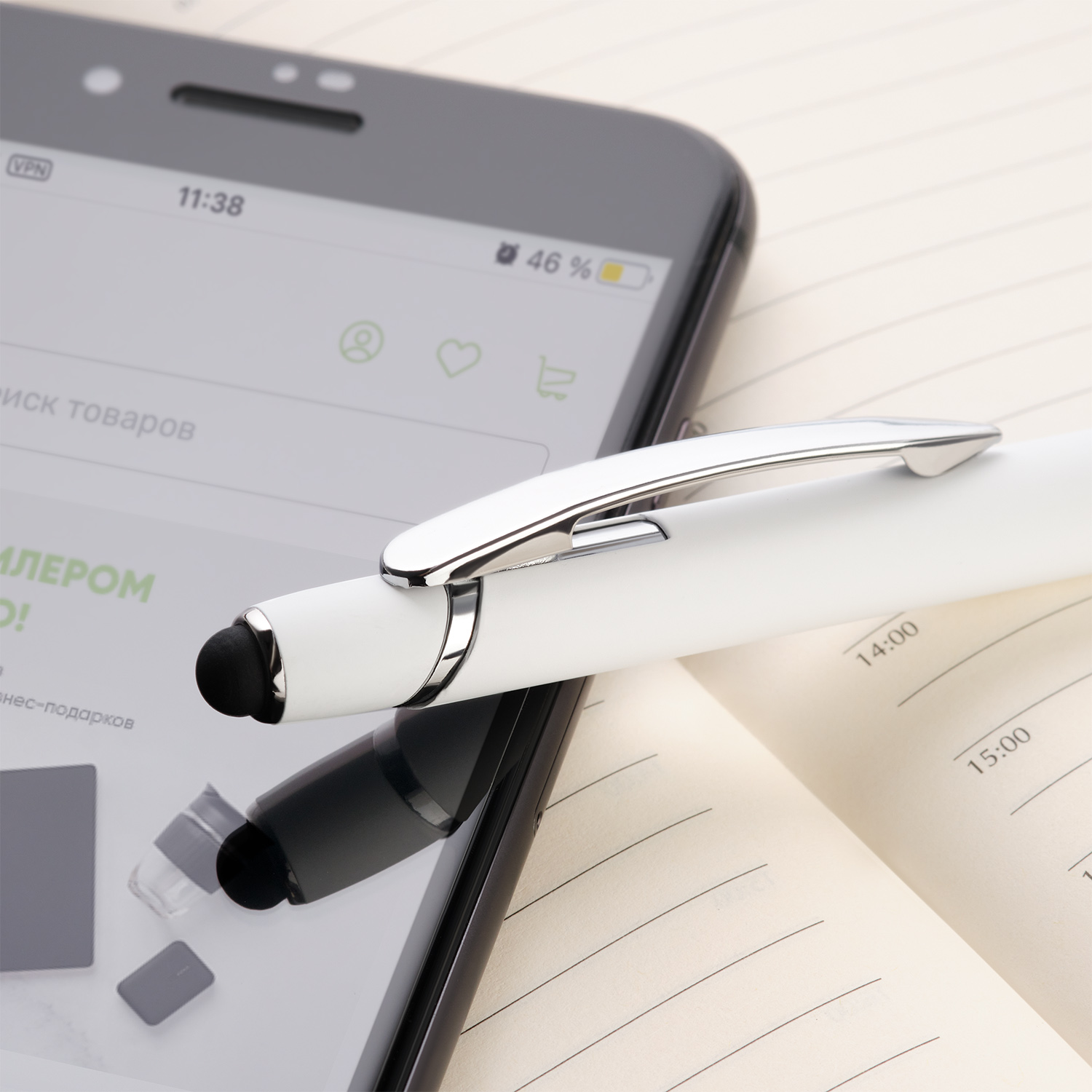 Шариковая ручка Комет Нео (Comet NEO), белая