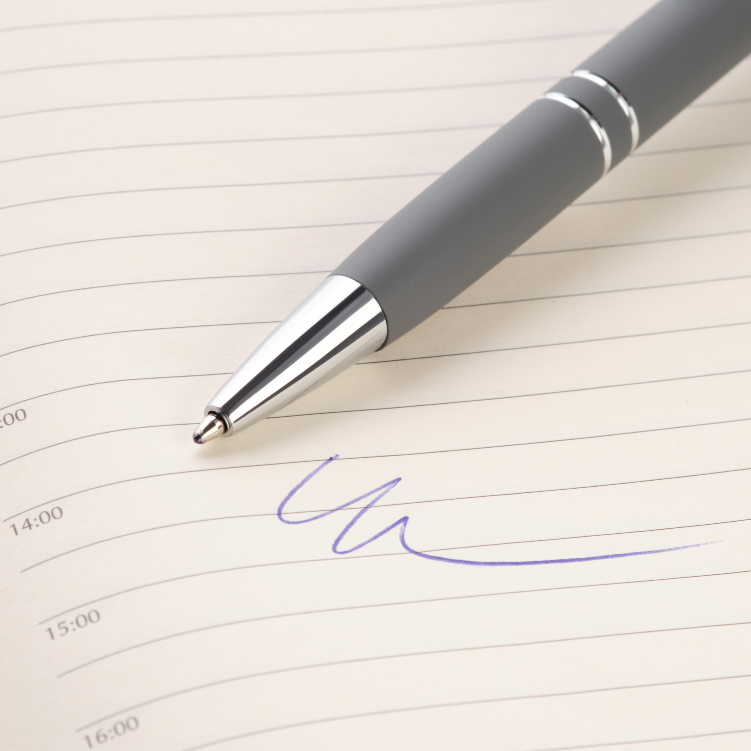 Шариковая ручка Комет Нео (Comet NEO), серая