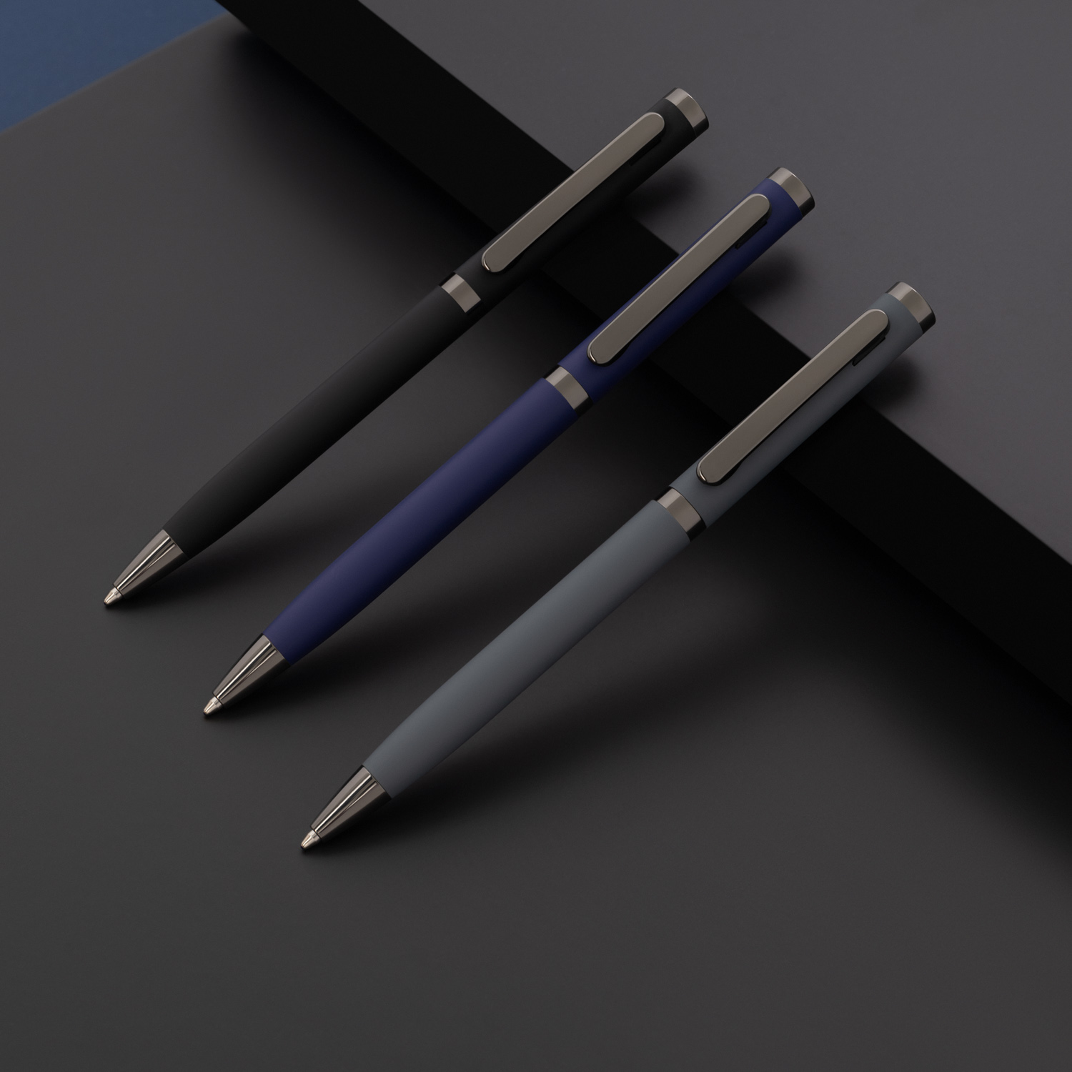 Шариковая ручка Нокс (Nox), серая