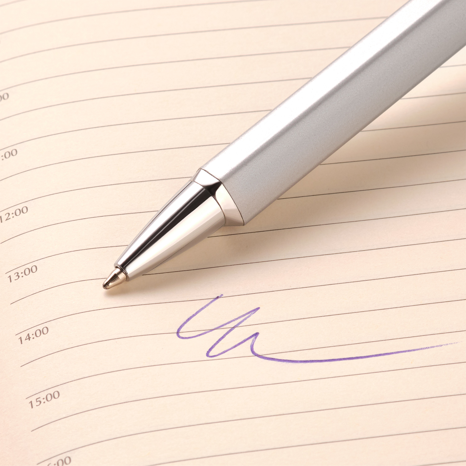 Шариковая ручка Пента (Penta), серебро