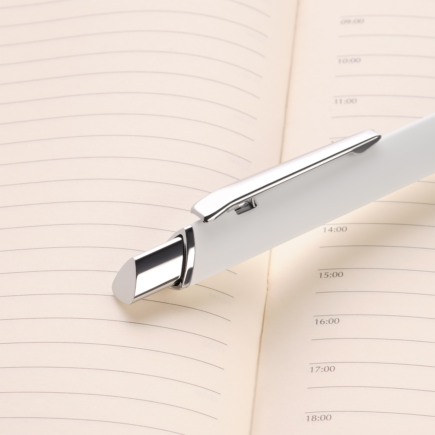 Шариковая ручка Пирамид Нео (Pyramid NEO), белая