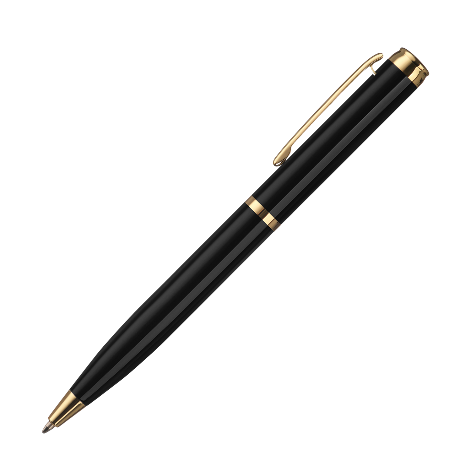 Шариковая ручка Соната (Sonata), черная/позолота