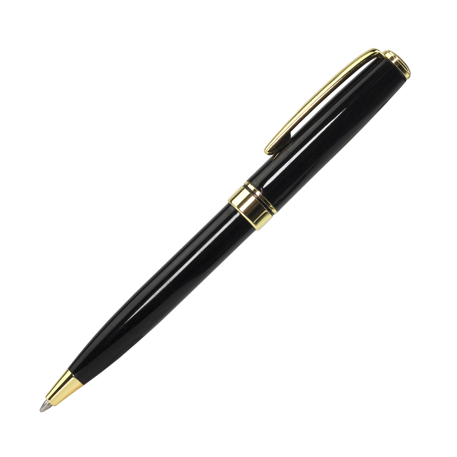 Шариковая ручка Тесоро (Tesoro), черная/позолота