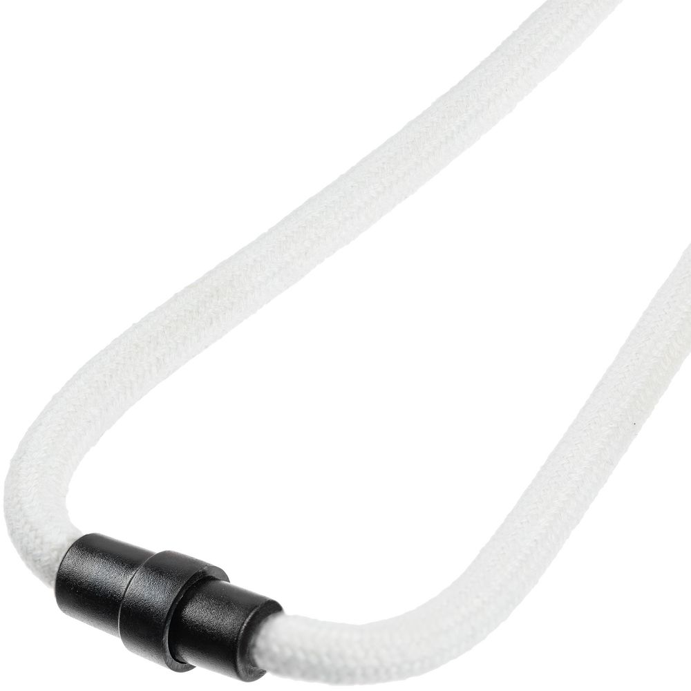 Шнурок для бейджа Tube Wood, белый