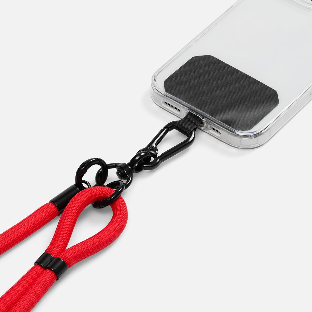 Шнурок для телефона OmniHold, красный