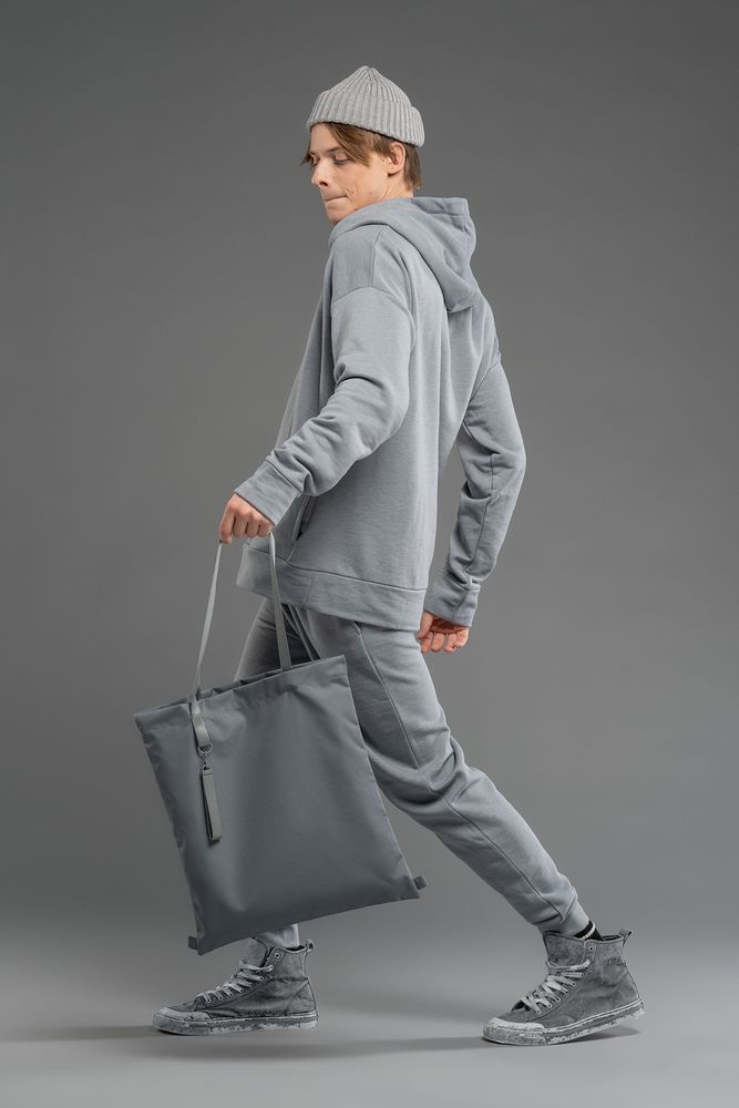 Шопер B3, серый с серыми ручками