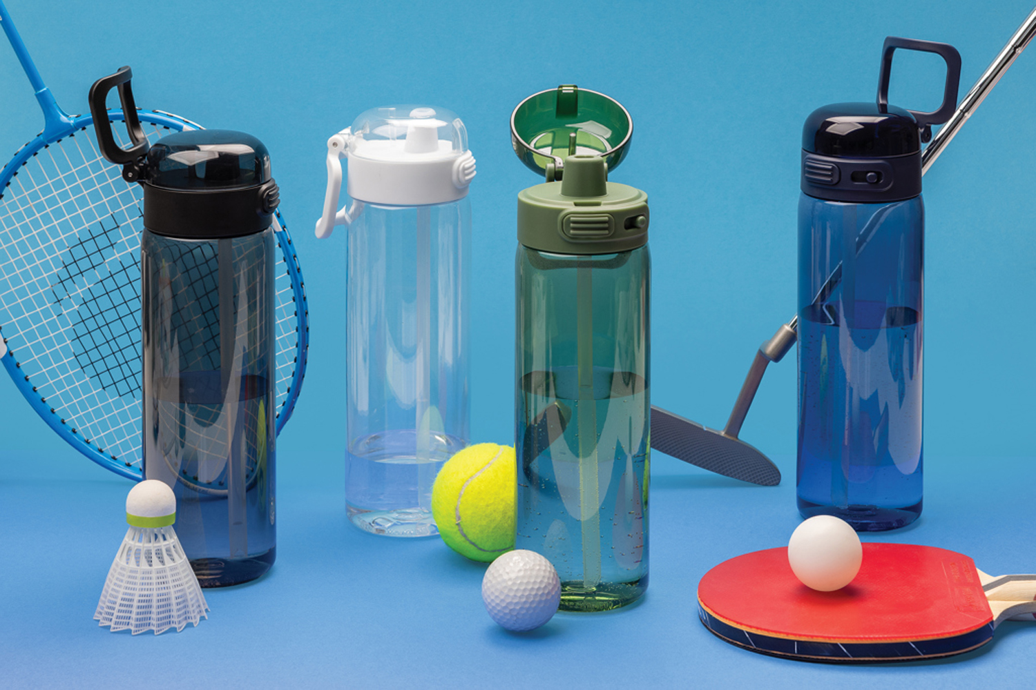 Спортивная бутылка SipnLock из rPET RCS, 800 мл