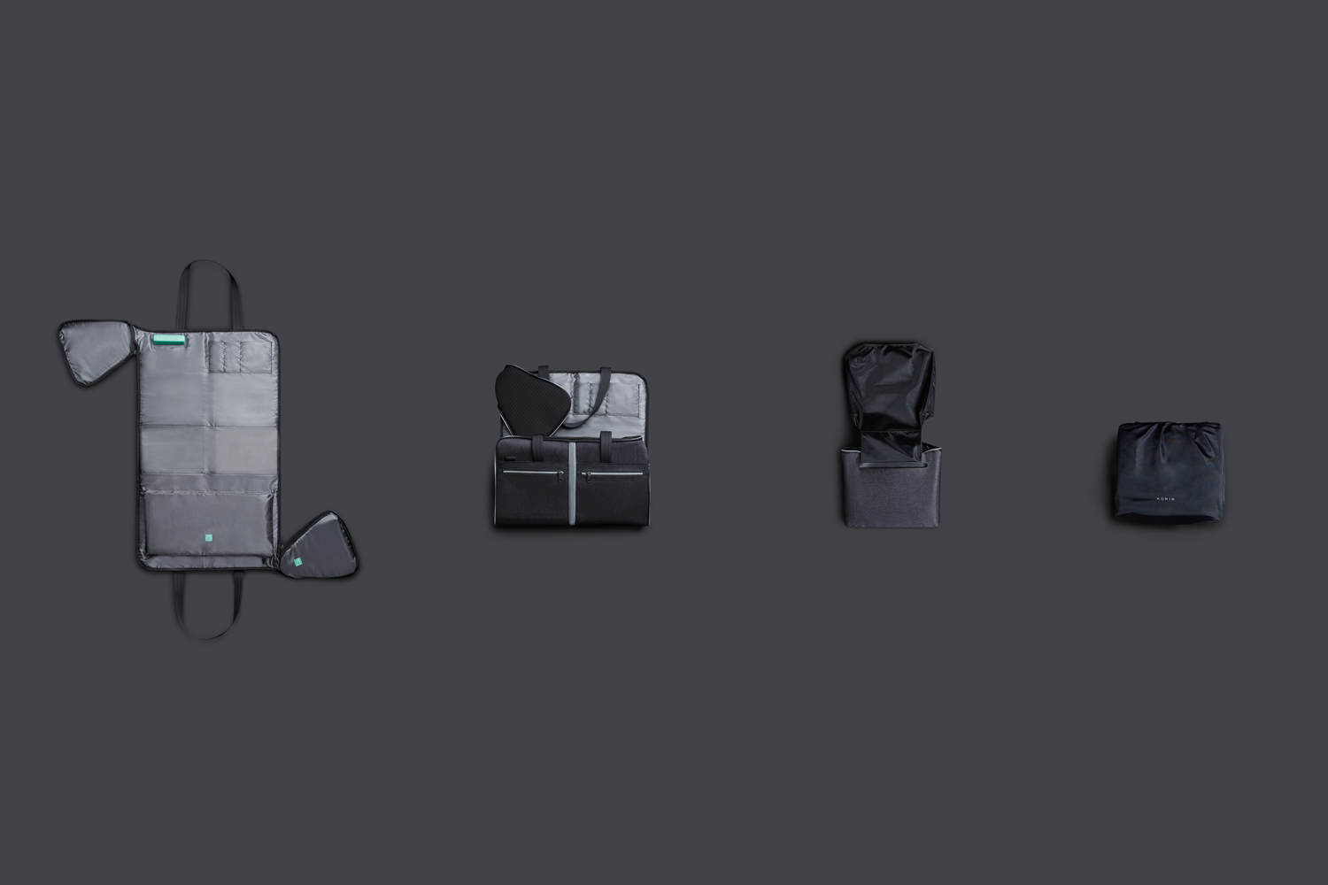 Спортивная KORIN сумка FlexPack Gym 49х26х23 см, темно-серая