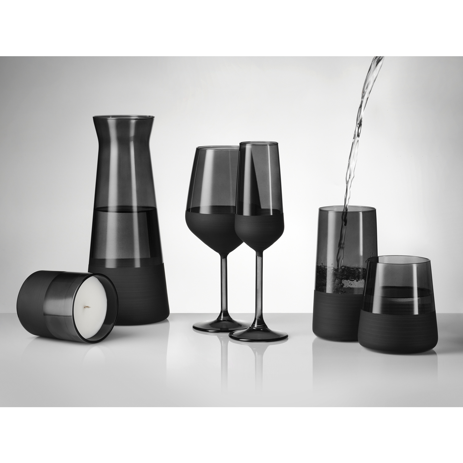 Стакан для воды Блэк Эдишн (Black Edition), черный