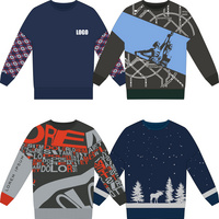 Свитер оверсайз на заказ Tricksy Net, акрил, размер L/XL