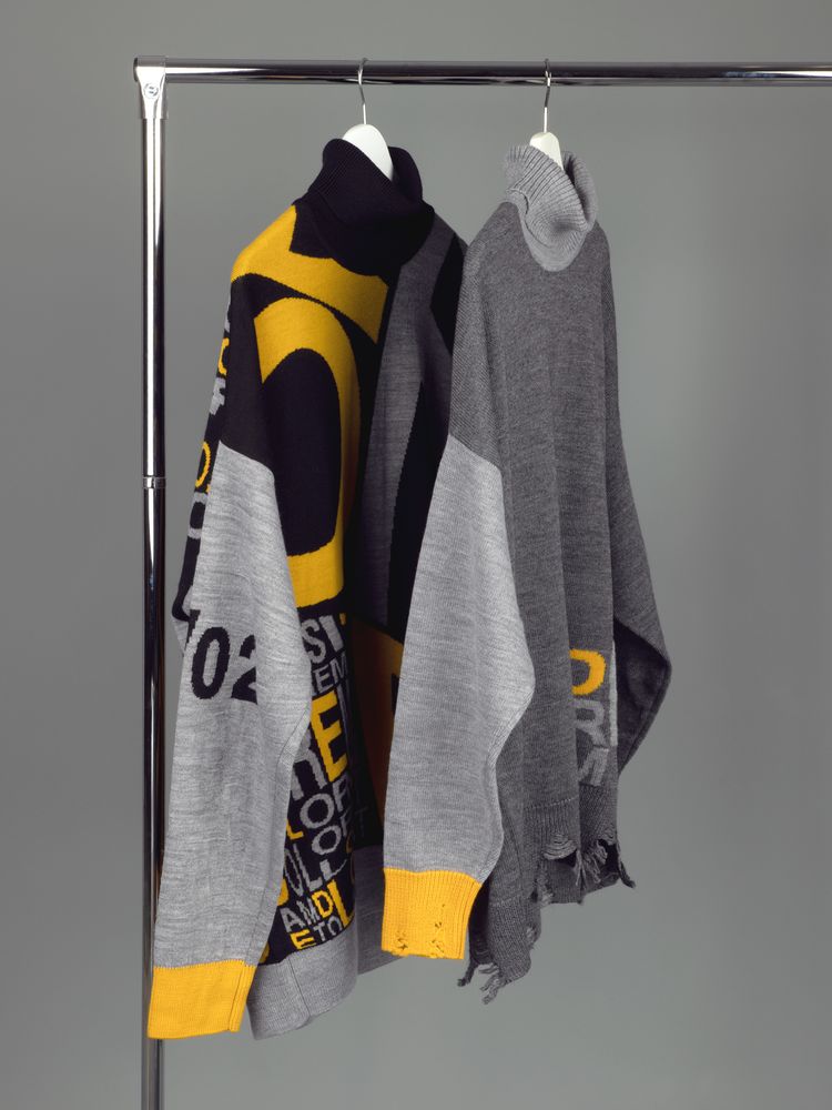 Свитер оверсайз Tricksy Net Grunge на заказ, полушерсть