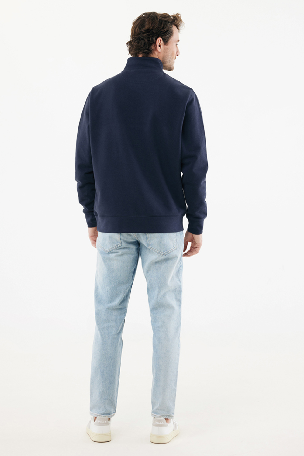 Свитшот на молнии Iqoniq Elgon из переработанного хлопка, 300 г/м²