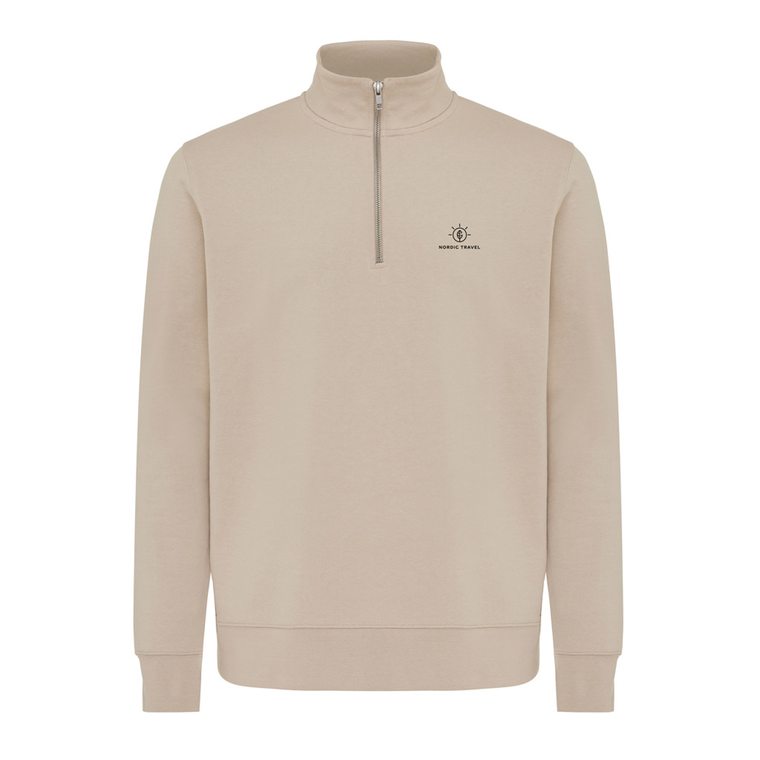 Свитшот на молнии Iqoniq Elgon из переработанного хлопка, 300 г/м²