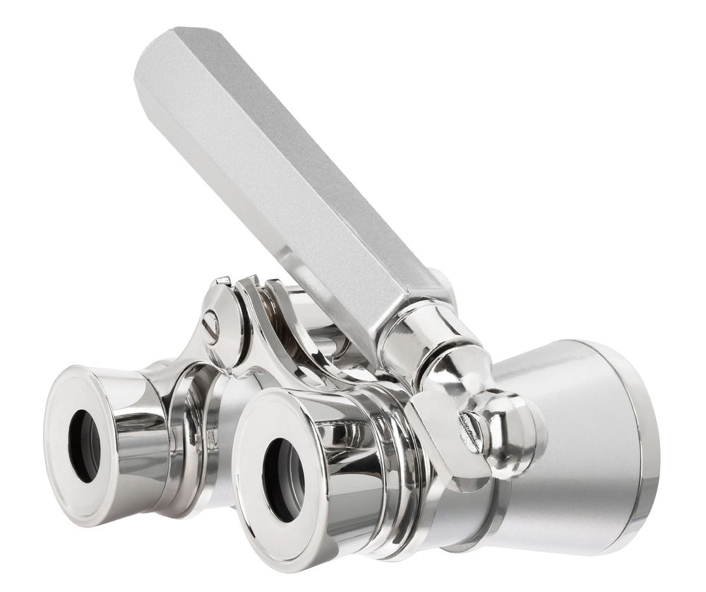 Театральный бинокль-лорнет Broadway 325E, серебристый