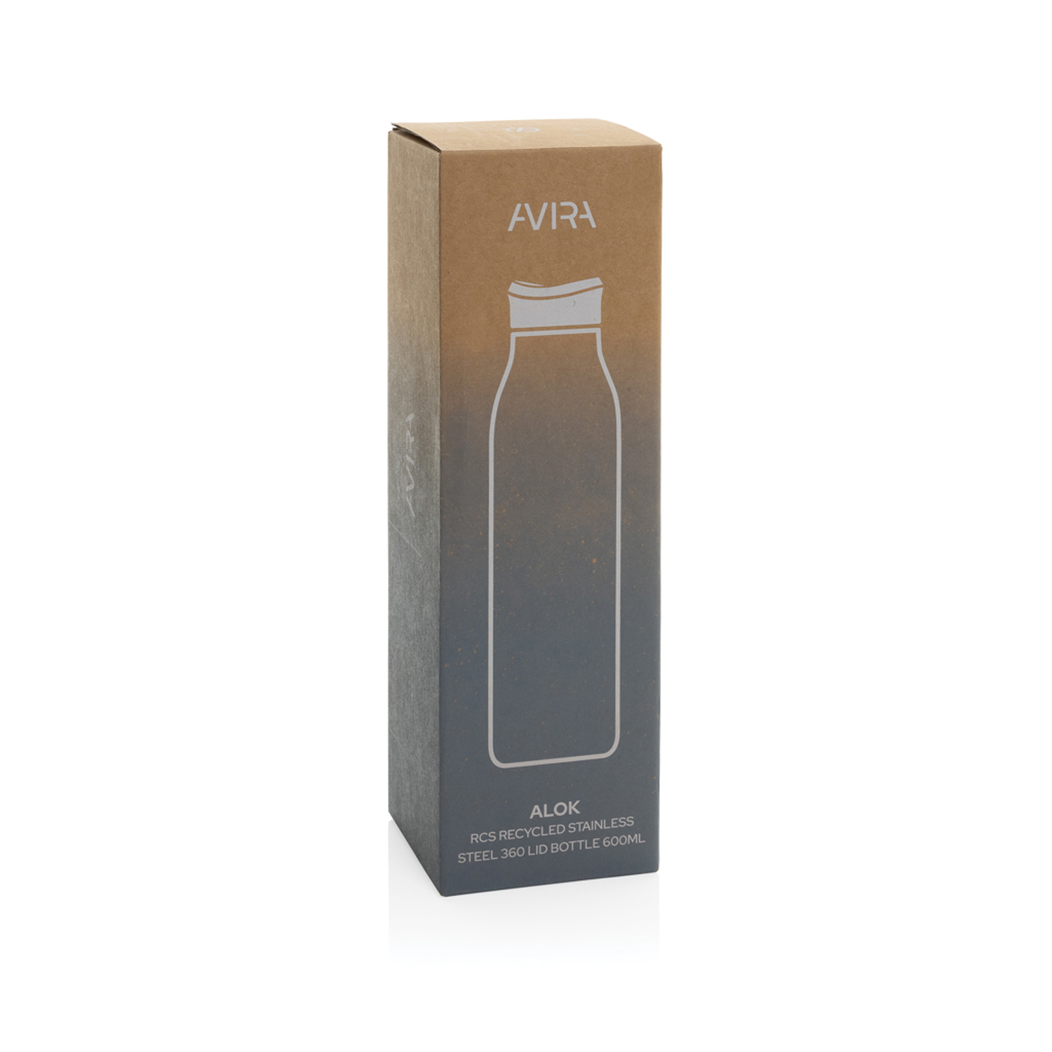 Термобутылка Avira Alok из переработанной стали RCS, 600 мл