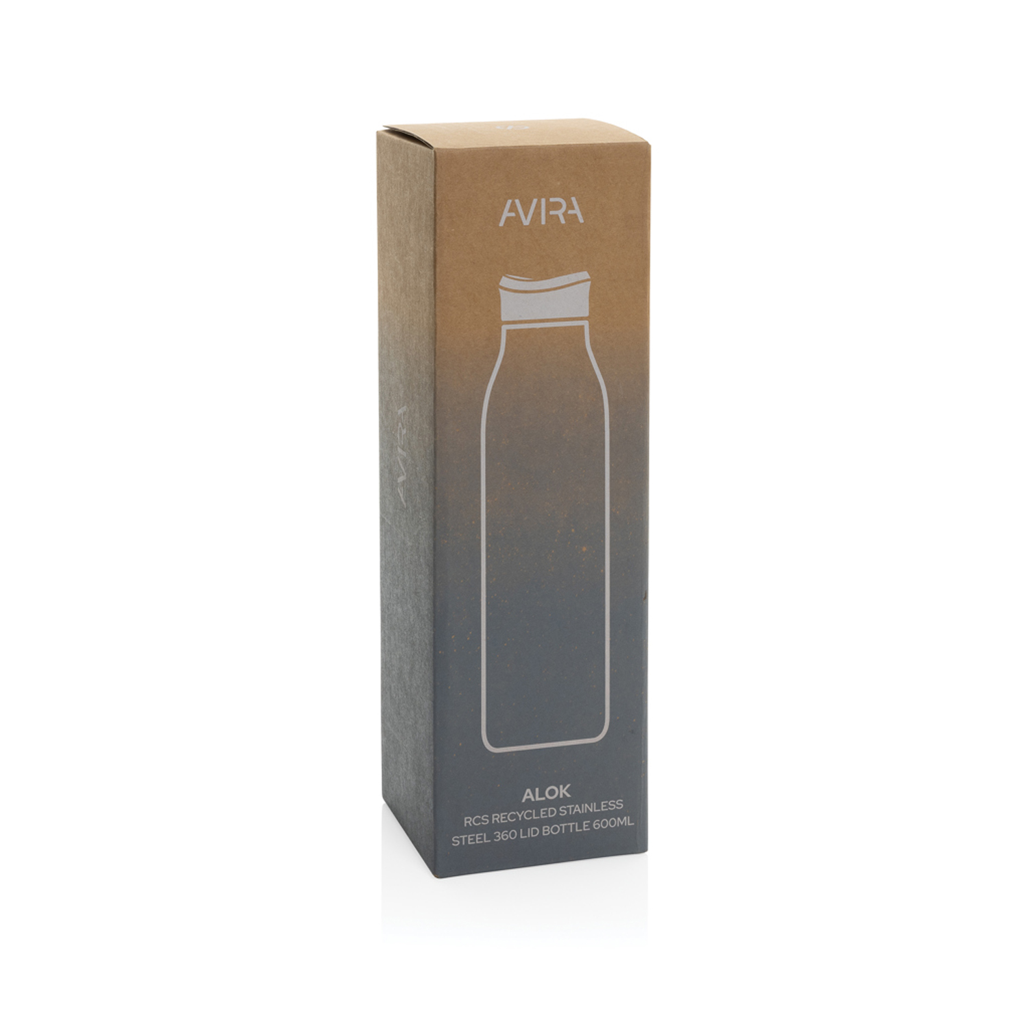 Термобутылка Avira Alok из переработанной стали RCS, 600 мл