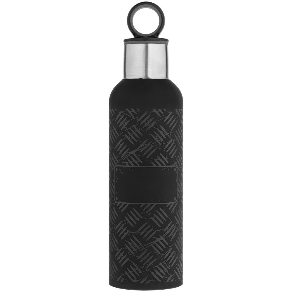 Термобутылка Hard Work Black, черная