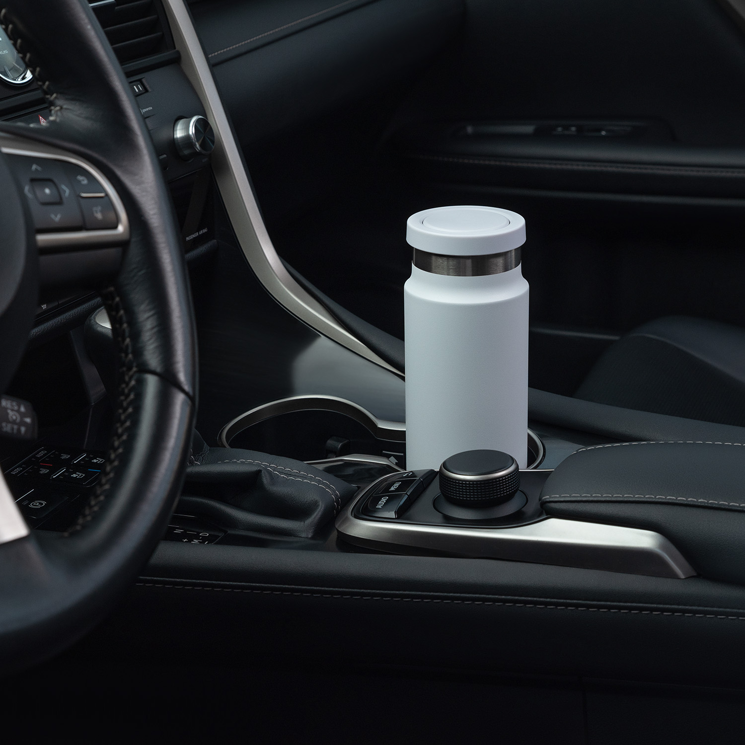 Термобутылка вакуумная герметичная Аллегра (Allegra), синяя