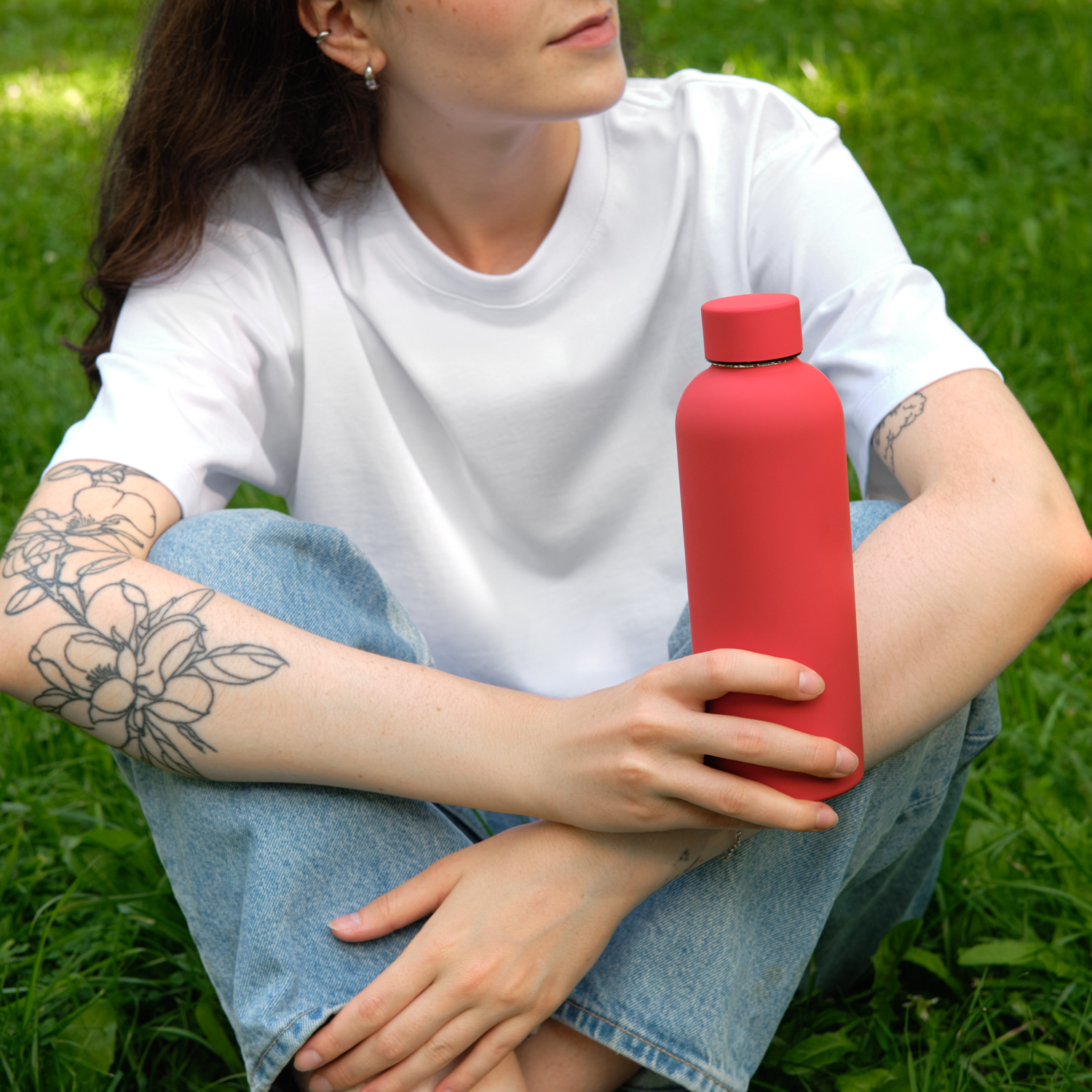 Термобутылка вакуумная герметичная Прима (Prima), красная