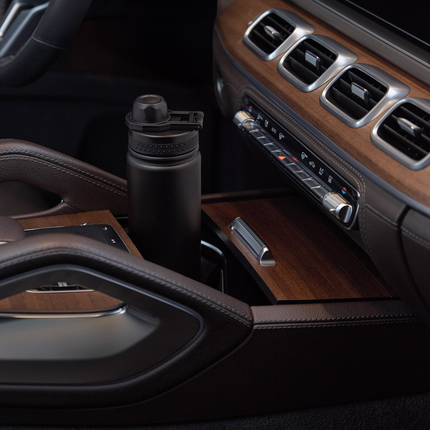 Термобутылка вакуумная герметичная Савона (Savona), черная