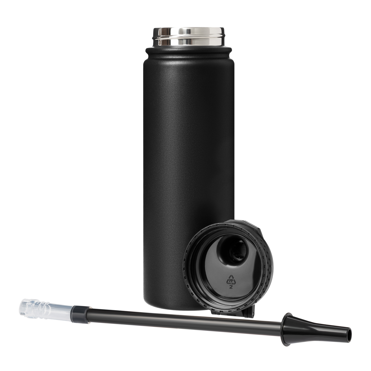 Термобутылка вакуумная герметичная Савона (Savona), черная