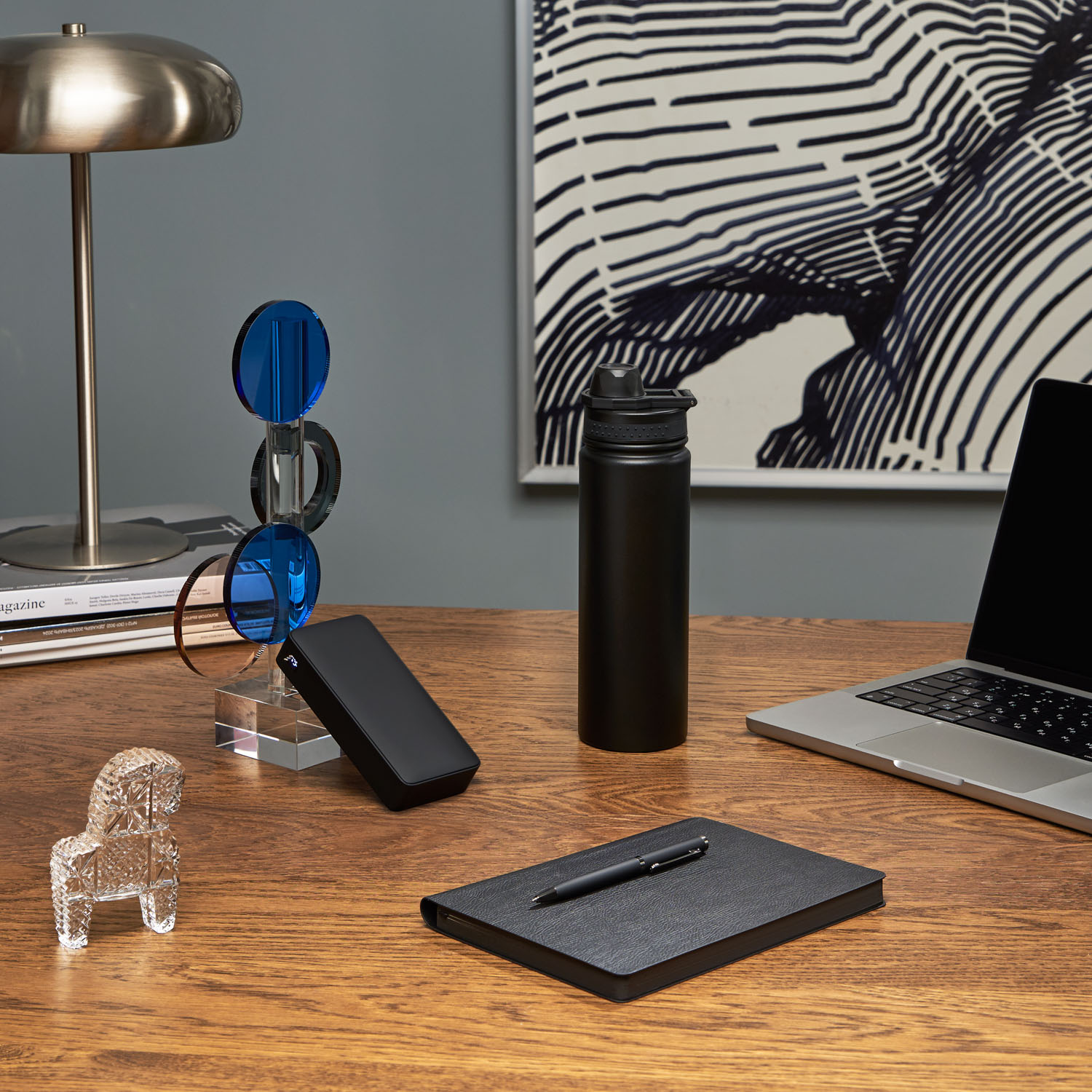 Термобутылка вакуумная герметичная Савона (Savona), черная