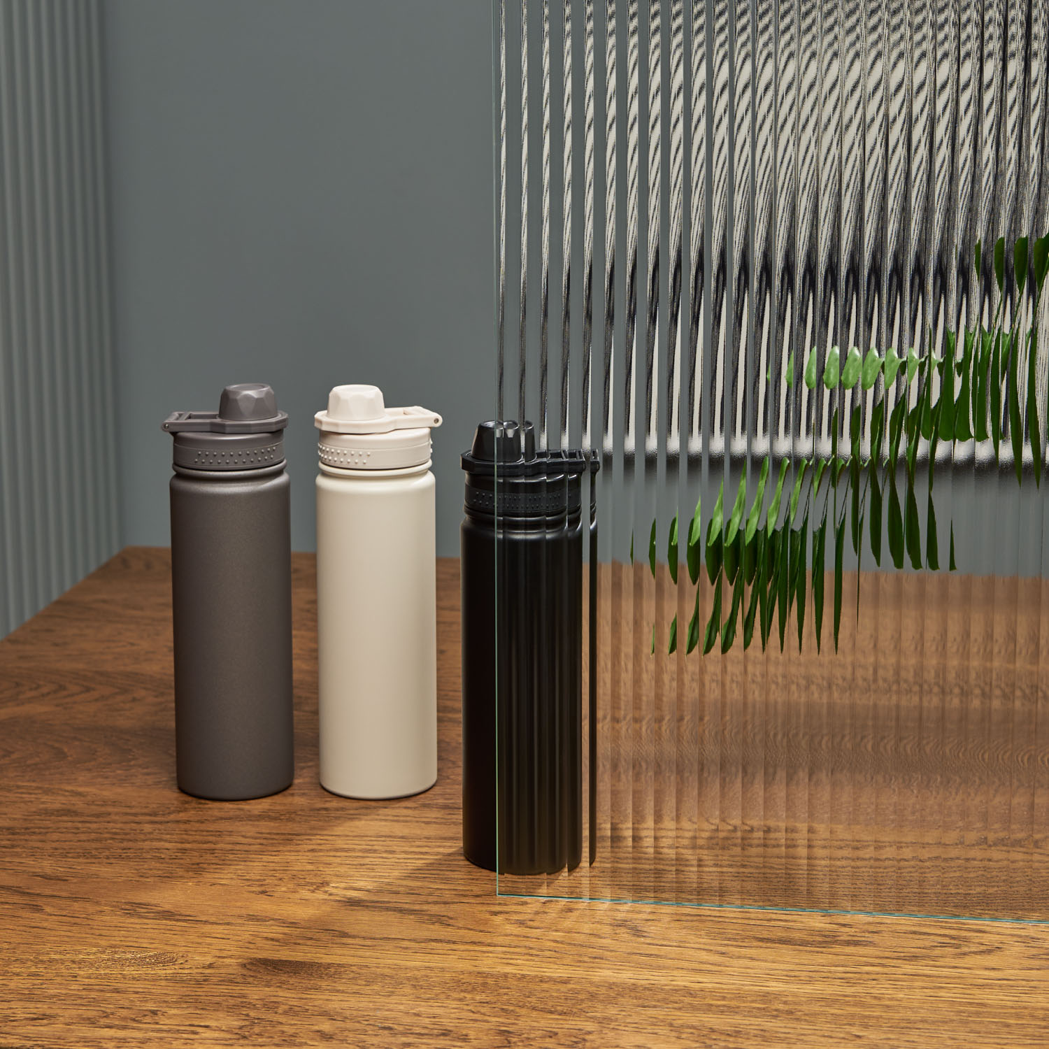 Термобутылка вакуумная герметичная Савона (Savona), серая