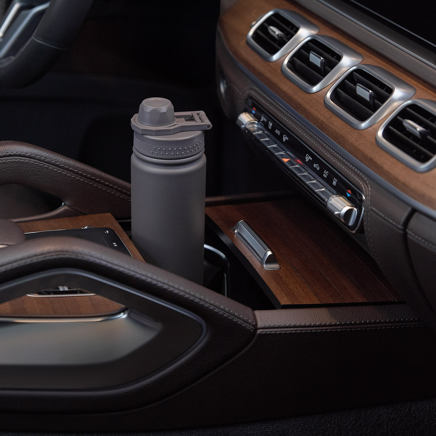 Термобутылка вакуумная герметичная Савона (Savona), серая